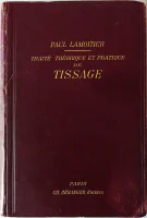 1ère de couverture de Traité théorique et pratique de tissage par Paul Lamoitier